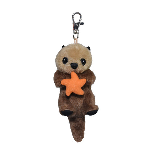 Brown Sea Otter Stuffy Keyring 5.5