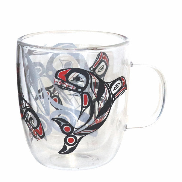 Double Walled Glass Mug from Native Northwest