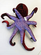 Octopus Plushie - 17" red/purple