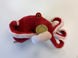 Octopus Plushie - 12" red