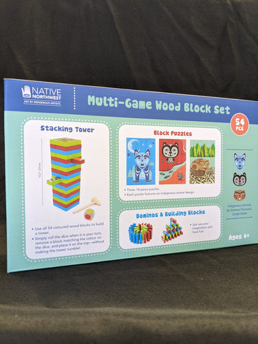 Multi-Game Wood Block Set