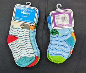 Mini's Nice To Sea You 3-Pack Baby/Toddler Socks