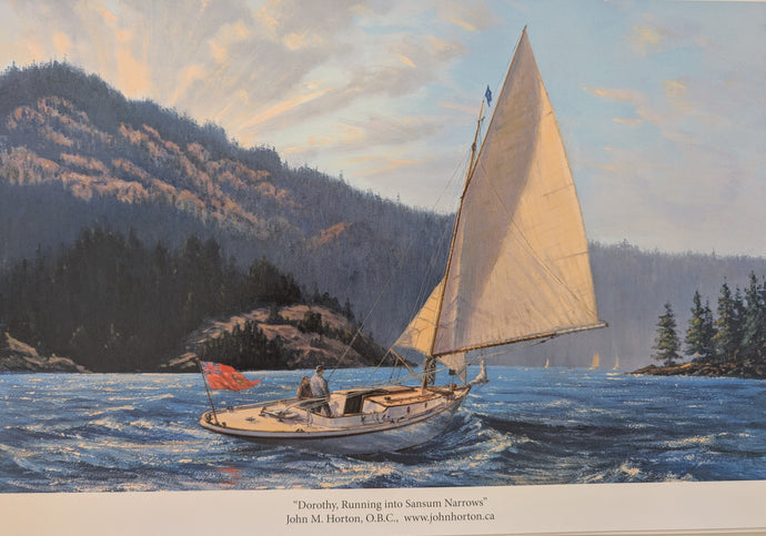 Dorothy, Running into Sansum Narrows Print