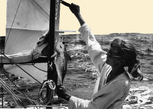 Greeting Card - Fishing Aboard the Trekka