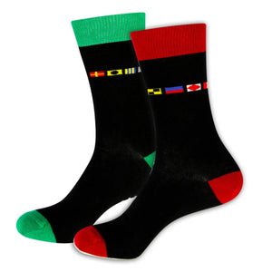 Code Flag Socks - Nauticalia Left & Right