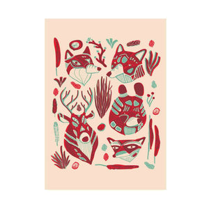 Postcard - Woodland Animals
