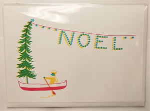 Greeting Cards: Noel Canoe Card